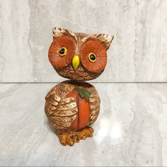 Accents Handpainted Bobble Head Owl Decorlike New Poshmark